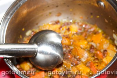 Постный тыквенно-чечевичный суп, Шаг 06