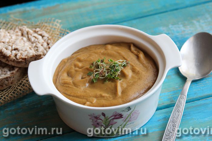 Постный тыквенно-чечевичный суп. Фотография рецепта