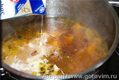 Тыквенный крем-суп с мёдом и тимьяном, Шаг 04