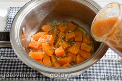 Тыквенный соус с тимьяном (для макарон, овощей и мяса), Шаг 04