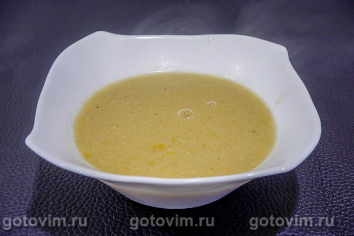 Тыквенный суп-пюре с мясом. Фотография рецепта