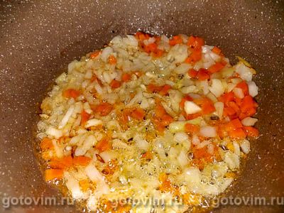 Сырный суп с фаршем и помидорами, Шаг 03