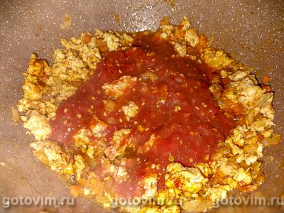 Сырный суп с фаршем и помидорами, Шаг 05
