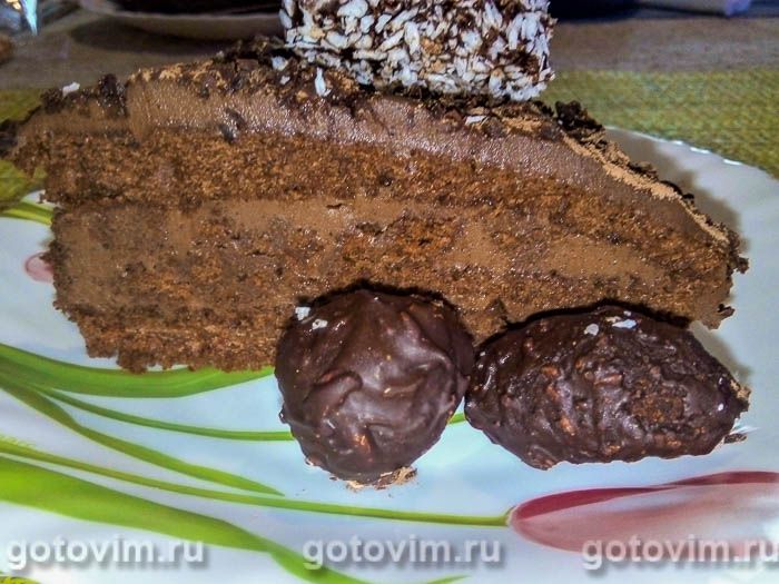 Бразильский шоколадный торт «Бригадейро» (Brigadeiro) . Фотография рецепта