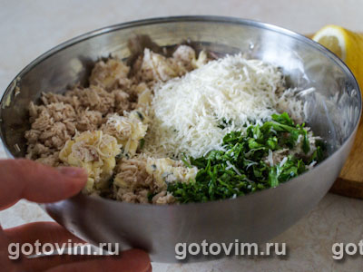 Тортеллини с курицей и сыром камбоцола, Шаг 03