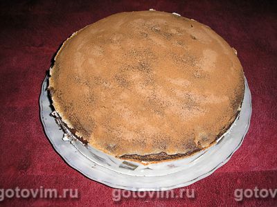 Шоколадный торт с кремом-суфле и грушами «Грушевое наслажденье», Шаг 06