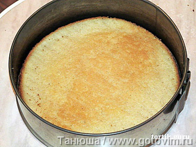 Торт из миндального бисквита с малиновым муссом и желе «Малиновый микс», Шаг 05