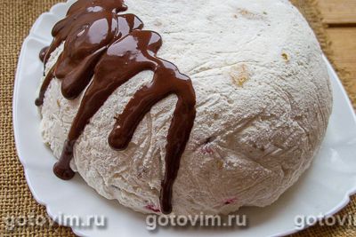 Желейный торт из печенья со сгущенкой без выпечки, Шаг 10