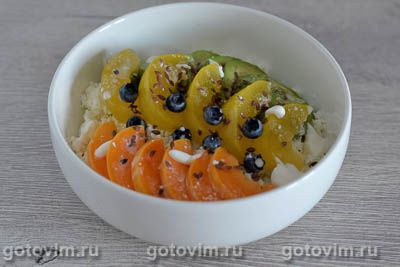 Творожно-фруктовый боул с авокадо и ягодами, Шаг 06