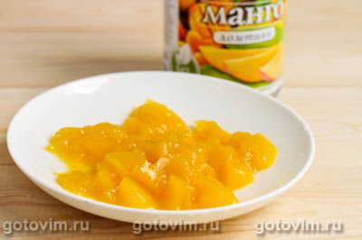 Творожный десерт с манго, Шаг 03