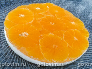 Творожно-йогуртовый торт с апельсинами б