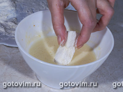 Сыр в кляре панир пакора (Kurkuri paneer pakora), Шаг 02