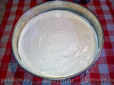 Торт из творога без выпечки с ягодами, миндалем и кукурузными хлопьями, Шаг 05