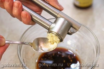 Утиные грудки в глазури из коричневого сахара с соевым соусом и имбирем, Шаг 03