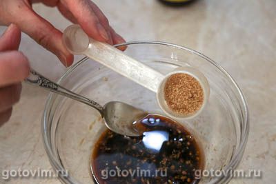 Утиные грудки в глазури из коричневого сахара с соевым соусом и имбирем, Шаг 04