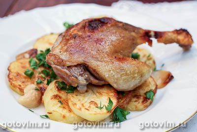     (Confit de canard). -