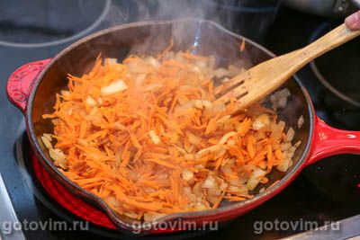 Утиная печень с гречкой в сковороде. Рецепт с фото