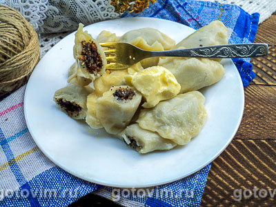 Вареники с маком. Фотография рецепта