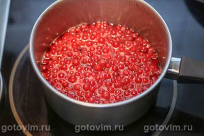 Варенье из персиков с красной смородиной, Шаг 04
