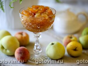 Варенье из персиков с яблоками 