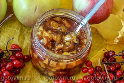 Яблочное варенье с калиной (без косточек)