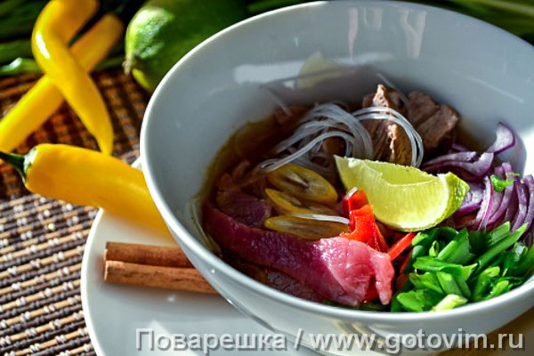 Вьетнамский суп фо. Фотография рецепта