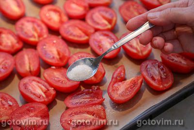 Вяленые помидоры в масле с перцем чили, Шаг 03