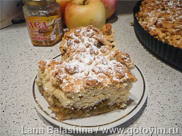 Яблочный пирог (по рецепту тети Люси). Фотография рецепта