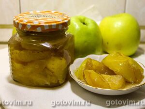 Яблочное варенье с прозрачными дольками 