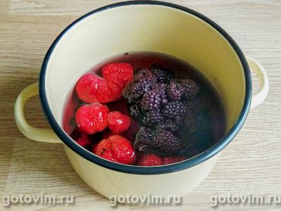 Ягодный щербет со свежей жимолостью, Шаг 03