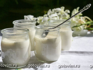 Сливочный йогурт с ванилью