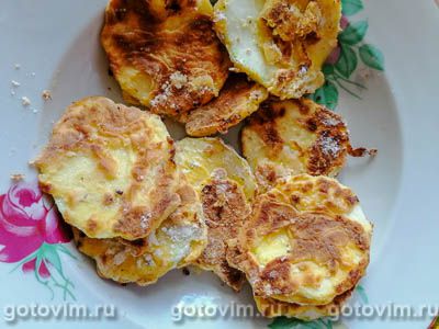 Жареные кабачки в сметанном кляре