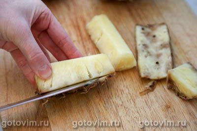 Закуска на шпажке из ананаса в беконе, Шаг 01