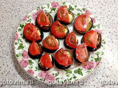 Закуска из баклажанов с помидорами и чесноком, Шаг 05