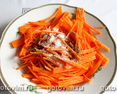 Закуска из сухих грибов шиитаке и корейской моркови в мультиварке, Шаг 02