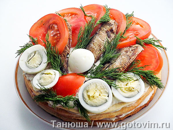 Торт Рыба Рецепт С Фото