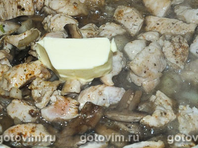 Перец, фаршированный курицей и грибами, Шаг 03