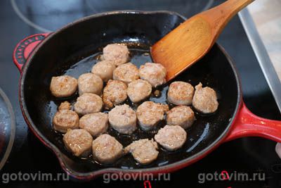Страта - хлебная запеканка с колбасками и сыром (Breakfast Strata with Sausage and Cheese), Шаг 04