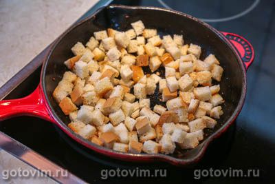 Страта - хлебная запеканка с колбасками и сыром (Breakfast Strata with Sausage and Cheese), Шаг 06