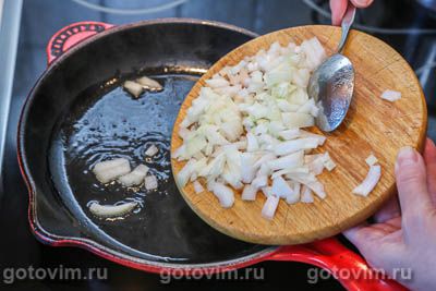 Запеканка из картофельного пюре с солеными грибами , Шаг 03