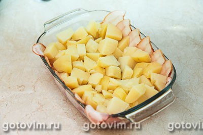 Картофельная запеканка с белыми грибами, Шаг 05
