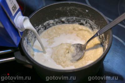 Лазанья из блинов с мясным фаршем и сырным соусом бешамель, Шаг 06