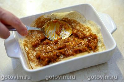 Лазанья из блинов с мясным фаршем и сырным соусом бешамель, Шаг 10