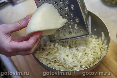 Запеканка из блинов с капустой, яйцом и сыром, Шаг 04