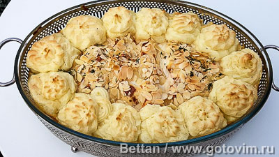 Запеканка из семги с пореем и розочками из картофельного пюре. Фото-рецепт