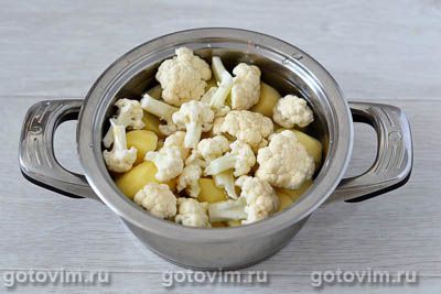 Овощная запеканка с цветной капустой и картофелем, Шаг 02