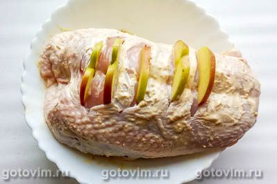 Куриная грудка с яблоками, запеченная в фольге, Шаг 02