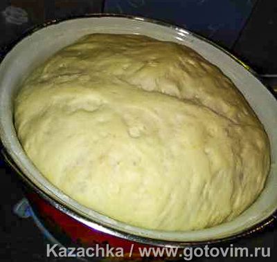Заварное дрожжевое тесто (для пирогов и пирожков), Шаг 04