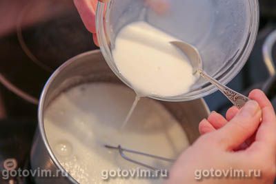 Заварной крем на молоке с яйцами, Шаг 04
