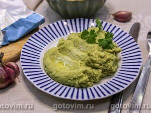Пюре из замороженного зелёного горошка